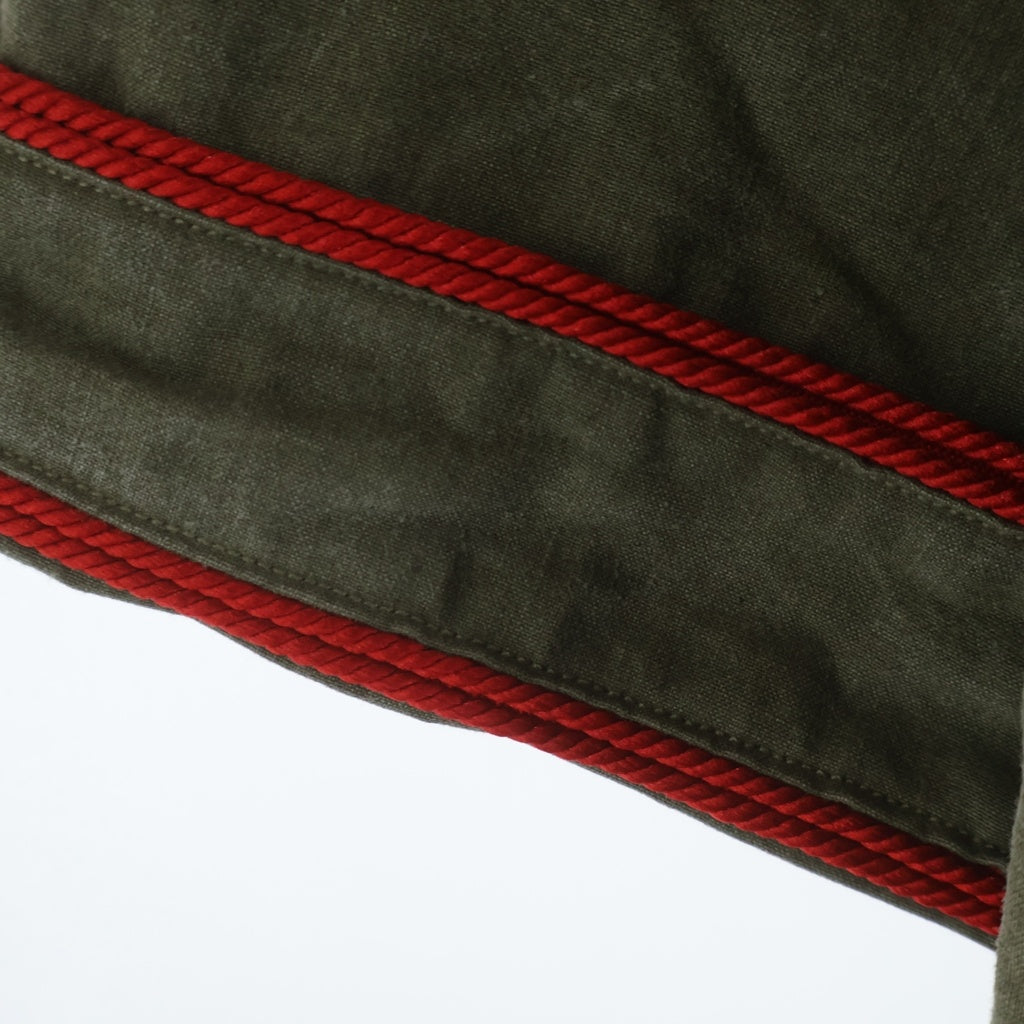 READY MADE(レディメイド) 21AW MILITARY BASEBALL SHIRT コットン ミリタリー ベースボール半袖シャツ カーキ RE-CO-KH-00-00-136