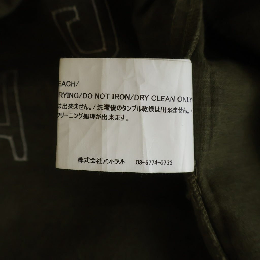READY MADE(レディメイド) 21AW MILITARY BASEBALL SHIRT コットン ミリタリー ベースボール半袖シャツ カーキ RE-CO-KH-00-00-136