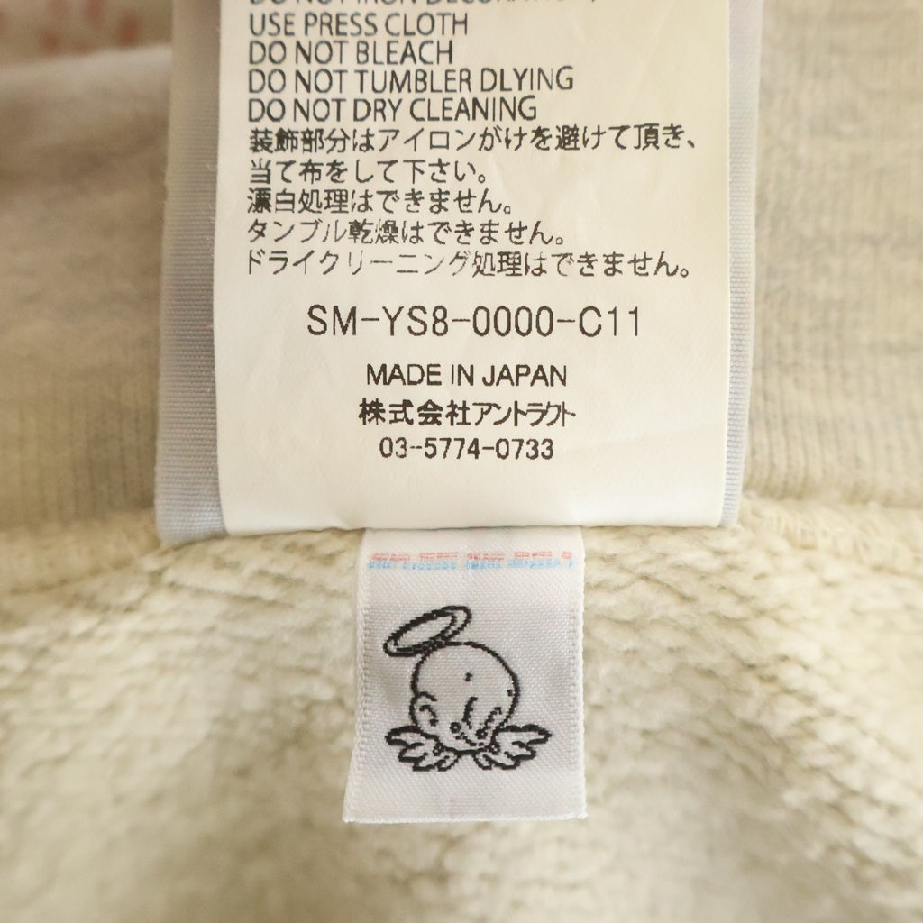 SAINT MICHAEL(セントマイケル) 24SS ×BORN RAISED BR HOODIE LA ボーンレイズド グラフィックプリント スタッズ装飾 プルオーバースウェットパーカー フーディー マルチ SM-YS8-0000-C11