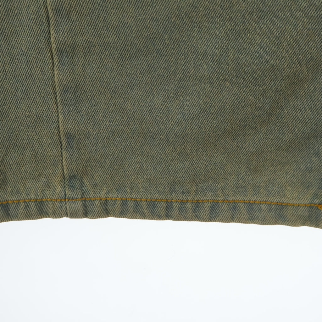 FILTH(フィルス) FRONT ZIP BAGGY DENIM PANTS VINTAGE IND フロント ジップ バギーデニムパンツ インディゴ/ブラウン 251FLPT-07