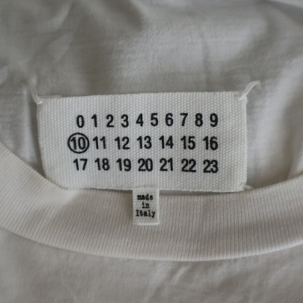 Maison Martin Margiela(メゾンマルタンマルジェラ) 20SS Spliced Numbering Print S/S Tee ナンバリング プリント オーバーサイズ クルーネック半袖Tシャツカットソー S50GC601 S22816