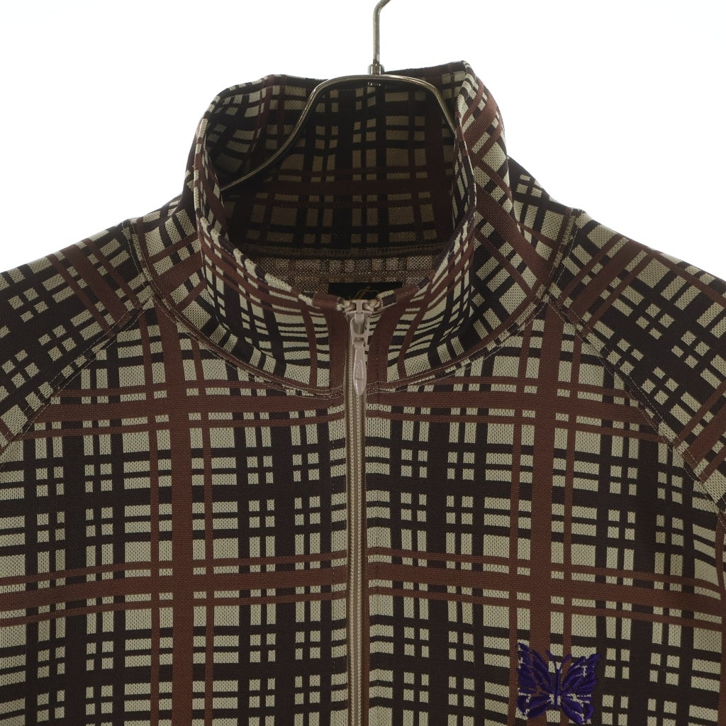 Needles(ニードルス) Track Jacket Poly Jacquard チェック トラックジャケット ブラウン RW312