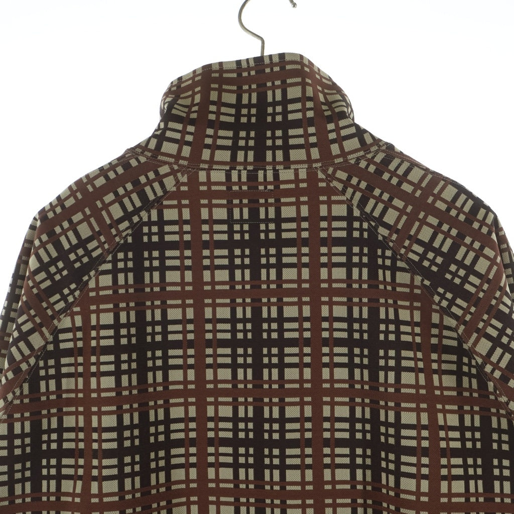Needles(ニードルス) Track Jacket Poly Jacquard チェック トラックジャケット ブラウン RW312