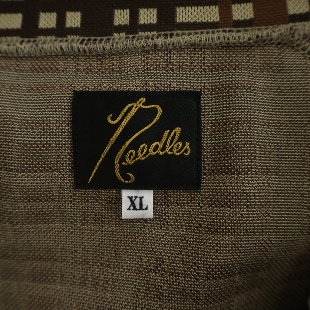 Needles(ニードルス) Track Jacket Poly Jacquard チェック トラックジャケット ブラウン RW312