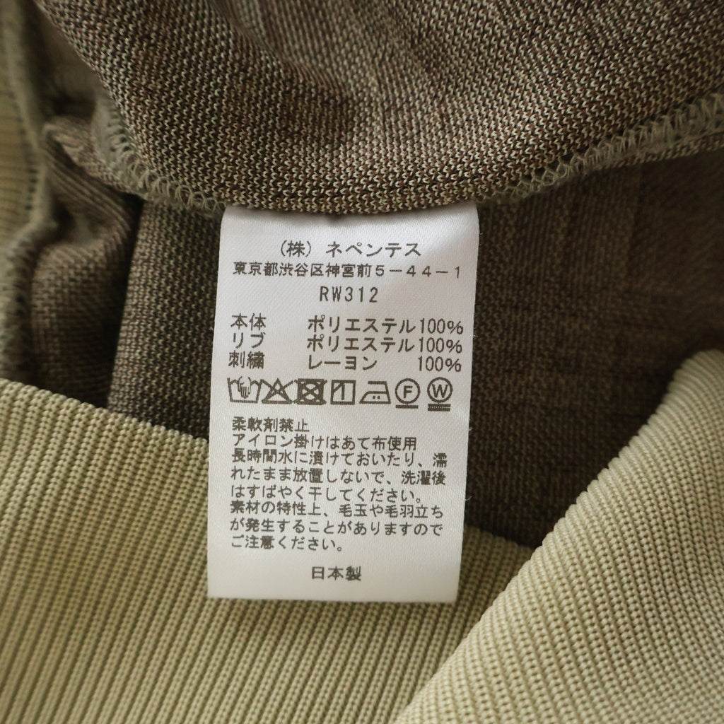Needles(ニードルス) Track Jacket Poly Jacquard チェック トラックジャケット ブラウン RW312