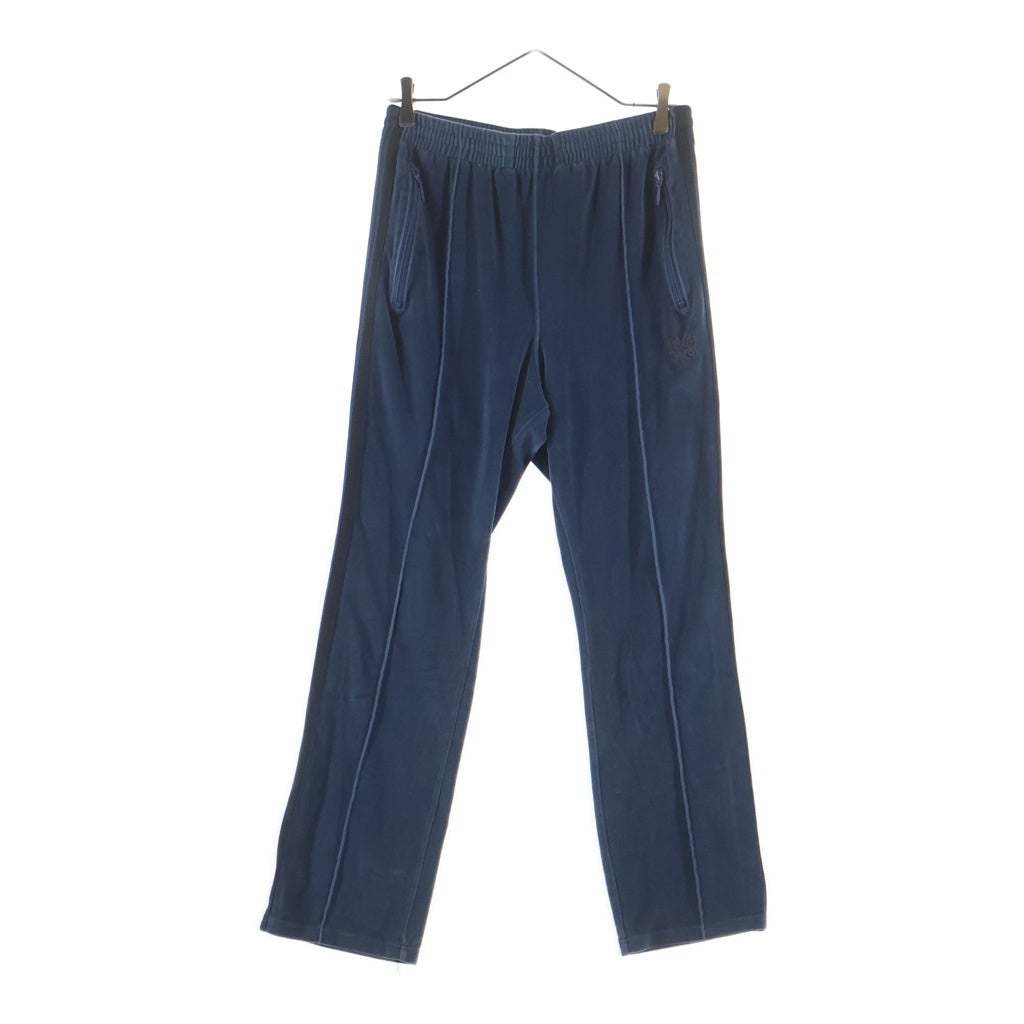 Needles(ニードルス) NARROW TRACK PANTS サイドライン ベロアトラックパンツ ブルー NS253
