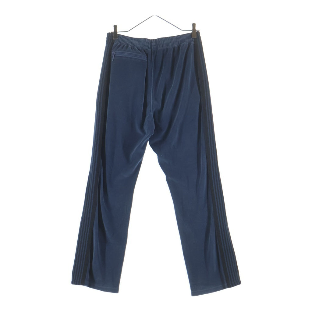 Needles(ニードルス) NARROW TRACK PANTS サイドライン ベロアトラックパンツ ブルー NS253