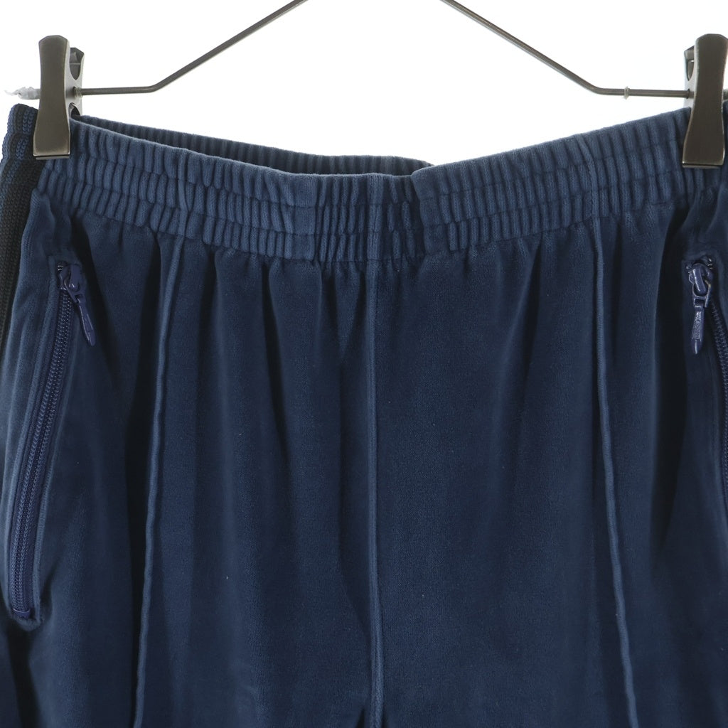 Needles(ニードルス) NARROW TRACK PANTS サイドライン ベロアトラックパンツ ブルー NS253