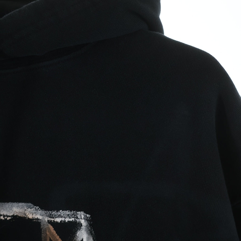 GUERNIKA ゲルニカ ANOYMOUSE Hand Painted Hoodie アノニマウス ハンド プリント プルオーバーパーカー フーディー ブラック 5214-01 32422C-TC GUERNIKA(ゲルニカ) ANOYMOUSE Hand Painted Hoodie アノニマウス