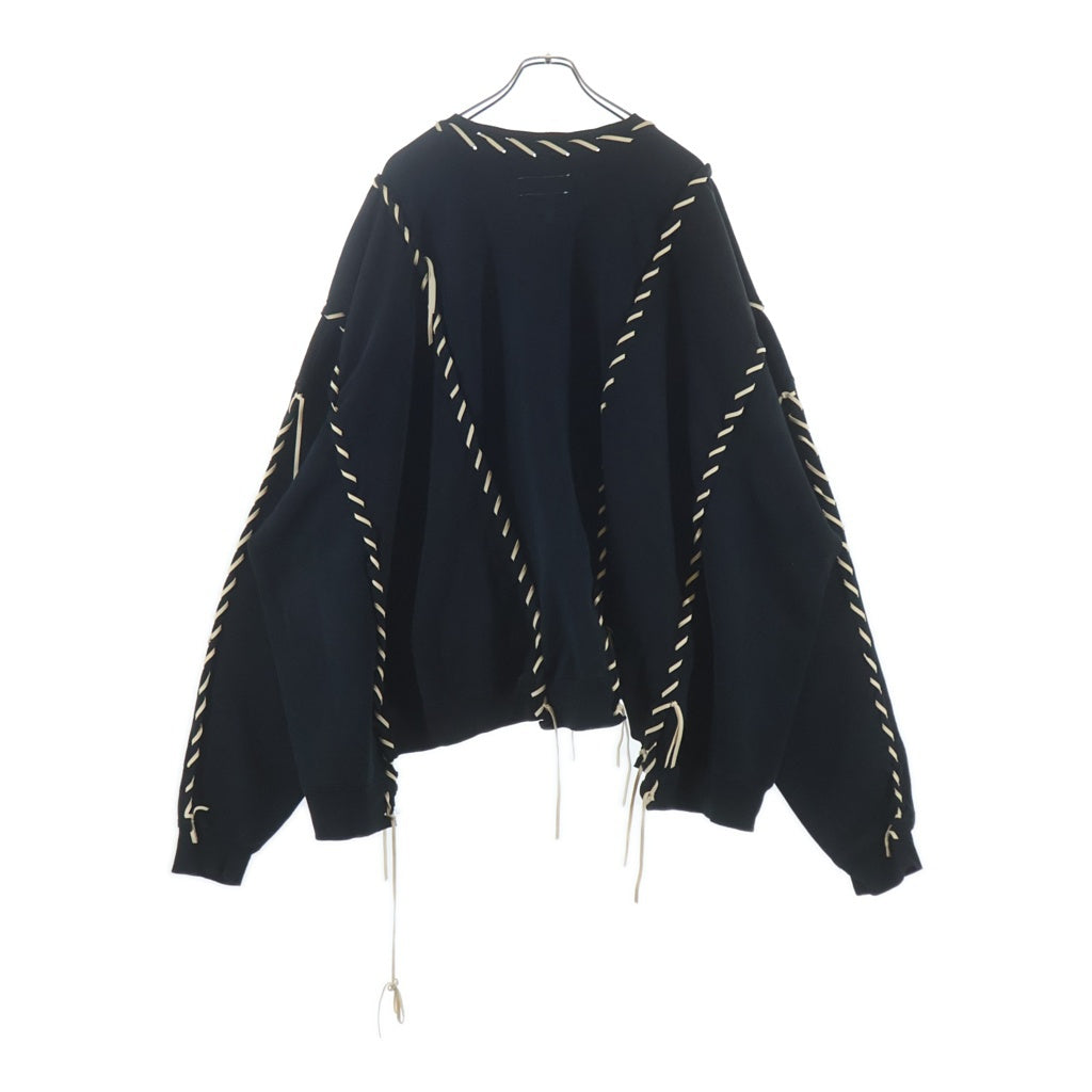 DISCOVERED(ディスカバード) ×NEWSED Sweatshirt チャンピオン 再構築 リメイク クルーネックスウェットトレーナー ブラック DC NS-CU