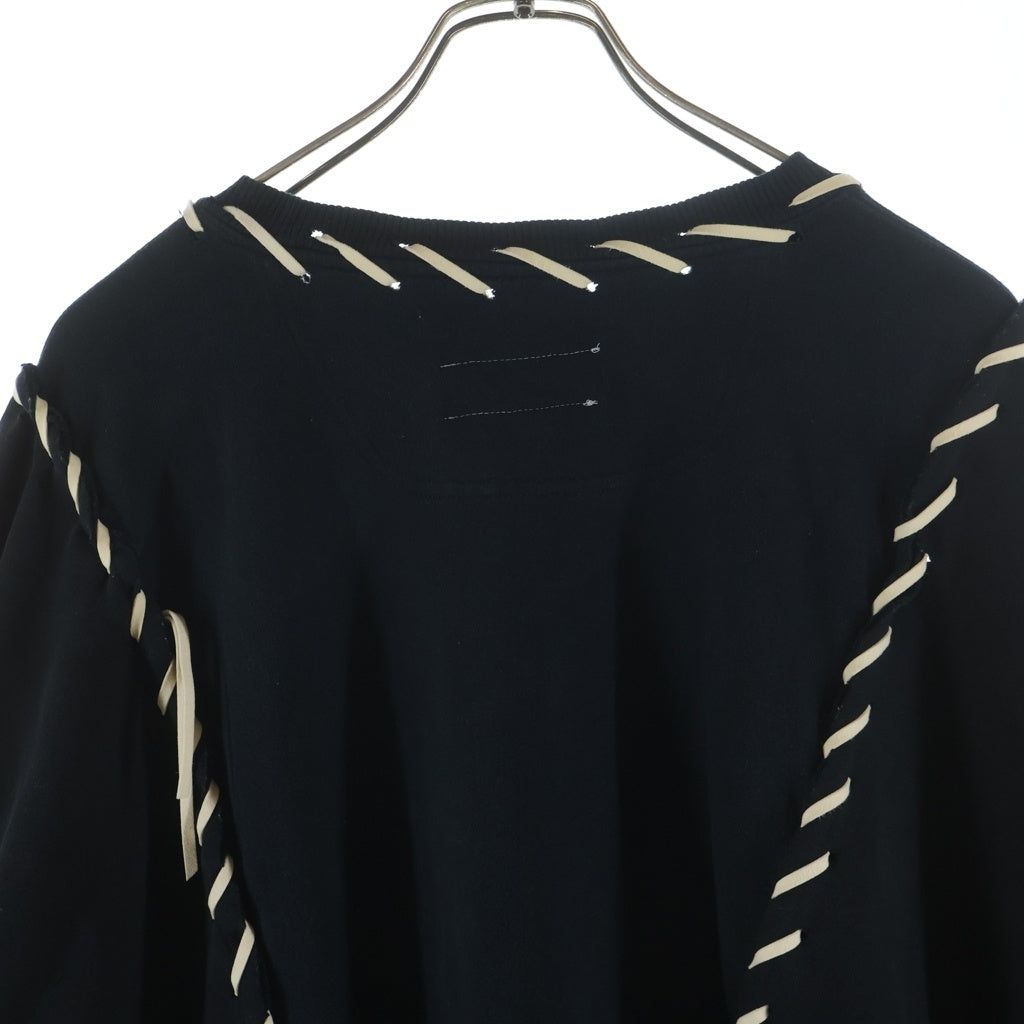 DISCOVERED(ディスカバード) ×NEWSED Sweatshirt チャンピオン 再構築 リメイク クルーネックスウェットトレーナー ブラック DC NS-CU