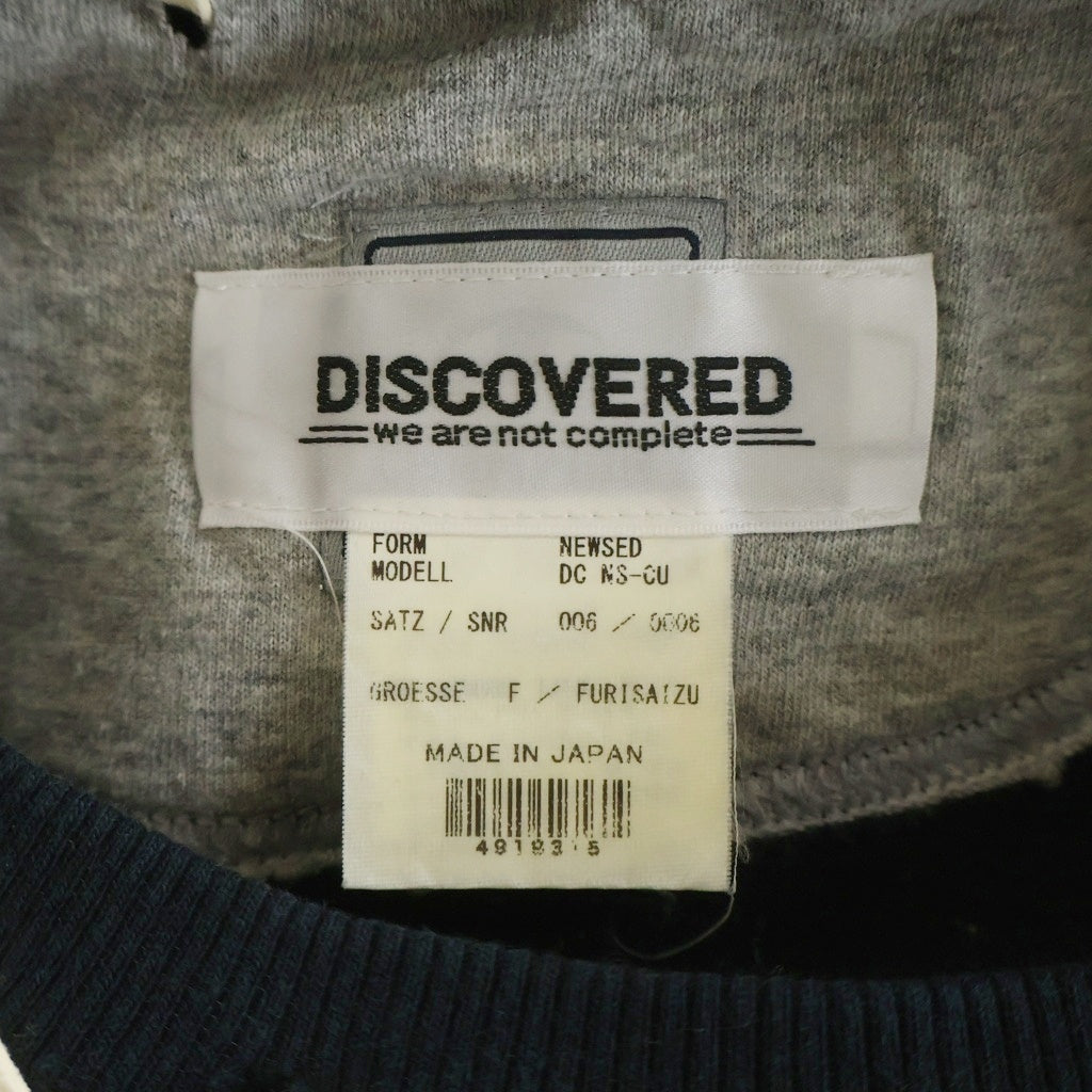 DISCOVERED(ディスカバード) ×NEWSED Sweatshirt チャンピオン 再構築 リメイク クルーネックスウェットトレーナー ブラック DC NS-CU