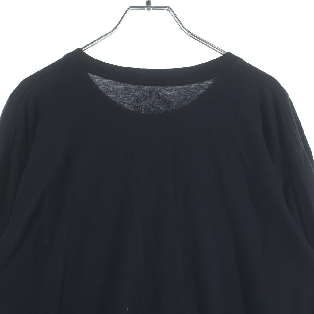 CHROME HEARTS(クロムハーツ) Neck Logo FUCK YOU L/S Tee ネックロゴ ファックユー クルーネック長袖Tシャツカットソー ロングスリーブ ロンT ブラック