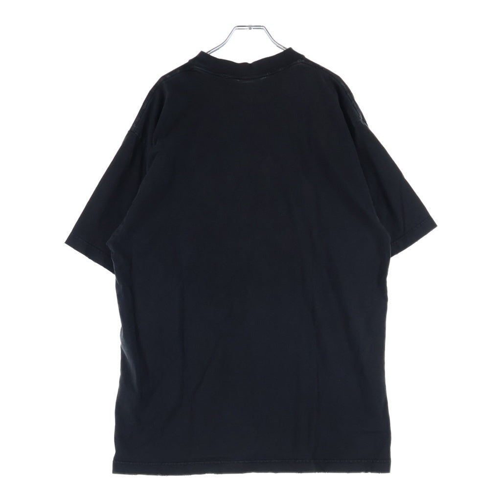 BALENCIAGA(バレンシアガ) 23SS COLLEGE LOGO PRINT カレッジロゴ プリント クルーネック半袖Tシャツカットソー ブラック 739784 TOVK1