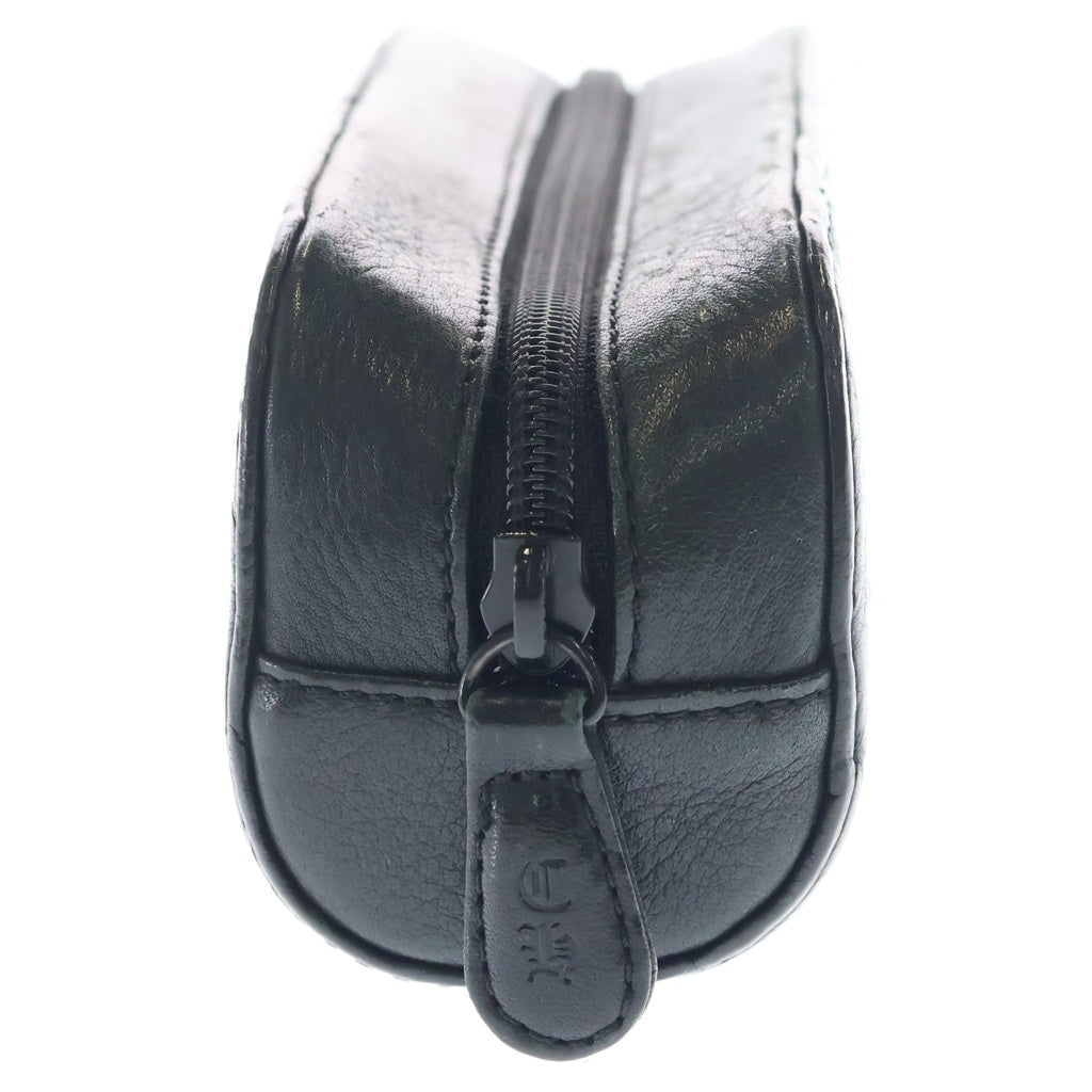 CHROME HEARTS(クロムハーツ) EYEWEAR CASE アイウェアケース レザー ジップ メガネケース ブラック