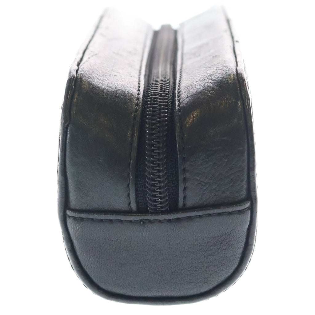 CHROME HEARTS(クロムハーツ) EYEWEAR CASE アイウェアケース レザー ジップ メガネケース ブラック