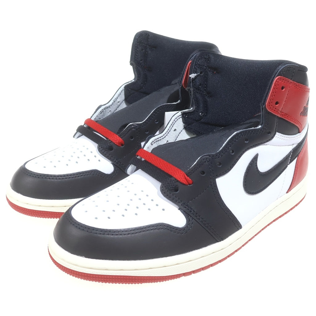 NIKE(ナイキ) Air Jordan 1 Retro High OG Black Toe Reimagined エアジョーダン1 レトロ ハイ OG ブラックトゥ リイマジンド レッド/ホワイト US8.5/26.5CM DZ5485-106