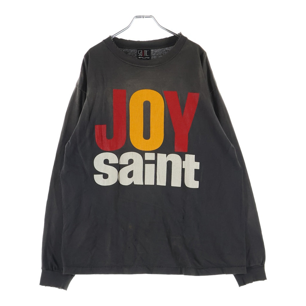 SAINT MICHAEL(セントマイケル) Joy Saint Long-Sleeve Tee Black ジョイ クルーネック長袖Tシャツカットソー ブラック SM-A22-0000-011