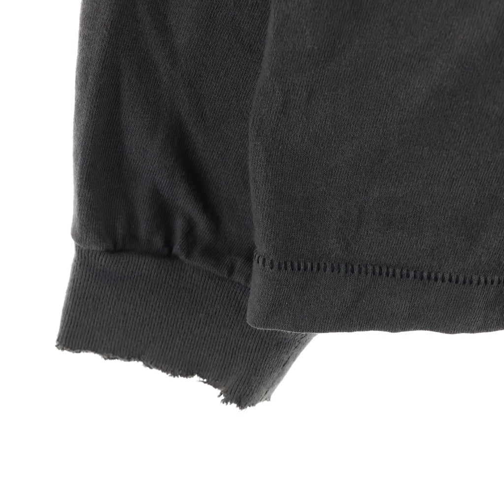 SAINT MICHAEL(セントマイケル) Joy Saint Long-Sleeve Tee Black ジョイ クルーネック長袖Tシャツカットソー ブラック SM-A22-0000-011