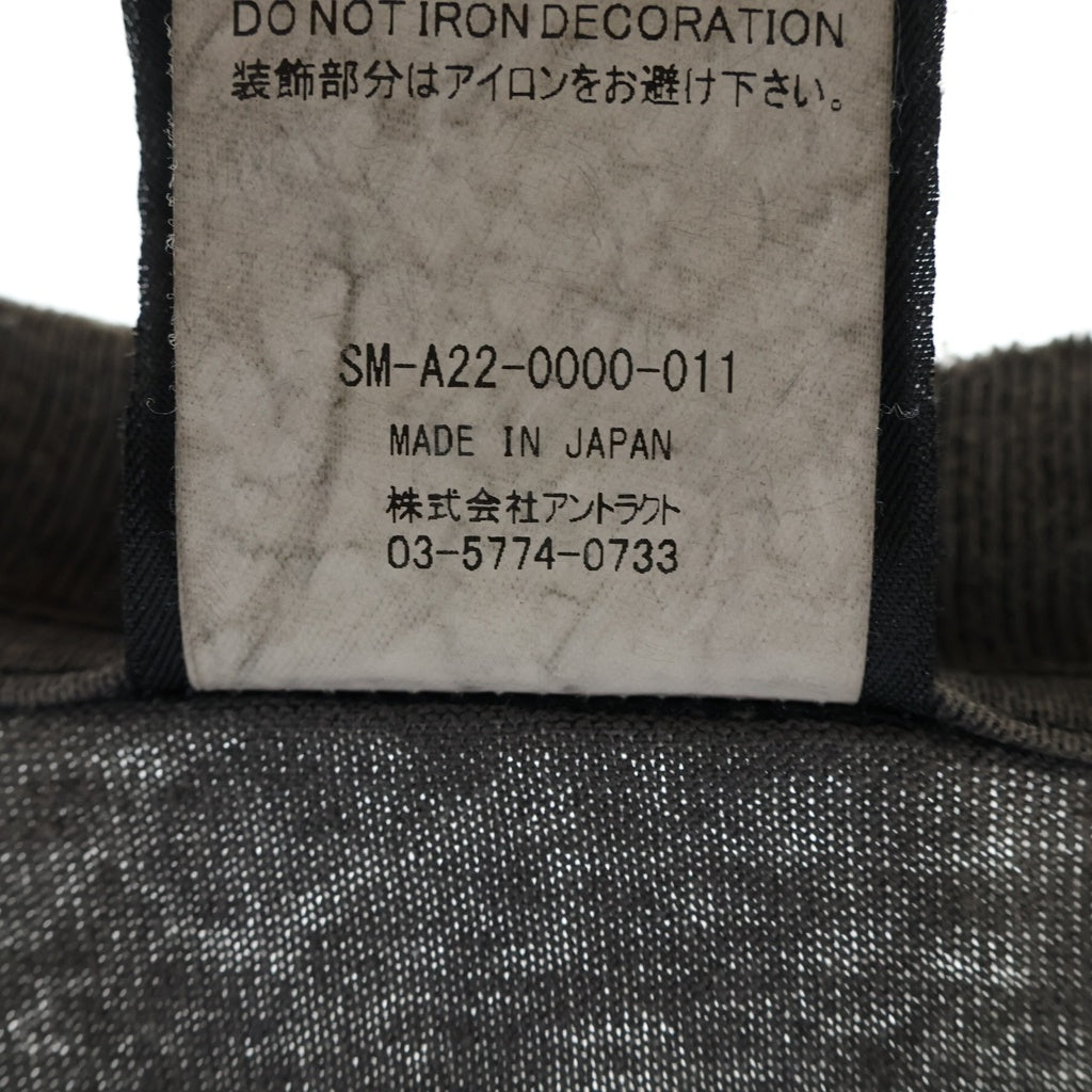SAINT MICHAEL(セントマイケル) Joy Saint Long-Sleeve Tee Black ジョイ クルーネック長袖Tシャツカットソー ブラック SM-A22-0000-011