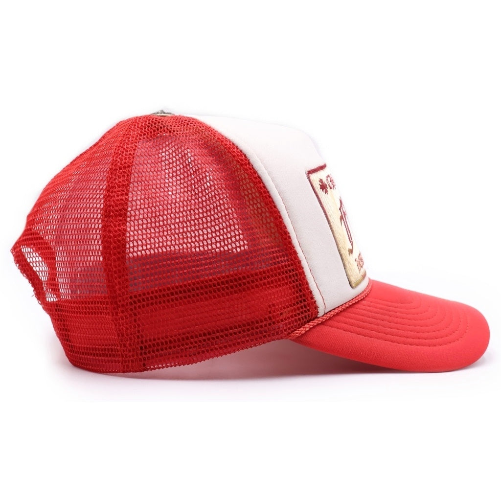 CHROME HEARTS(クロムハーツ) OLD TRUCKER CAP FUCK オールド トラッカー メッシュキャップ ファック レッド
