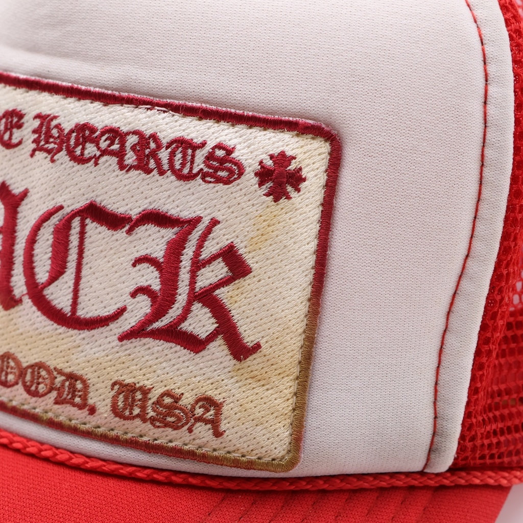 CHROME HEARTS(クロムハーツ) OLD TRUCKER CAP FUCK オールド トラッカー メッシュキャップ ファック レッド