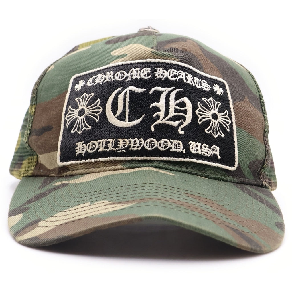 CHROME HEARTS(クロムハーツ) OLD TRUCKER CAP オールド クロスボール メッシュキャップ 迷彩 カモ柄 レディース