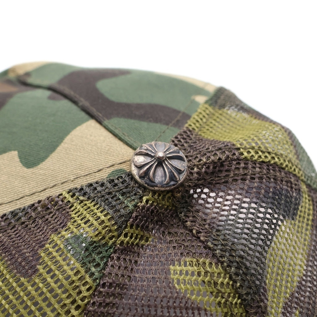 CHROME HEARTS(クロムハーツ) OLD TRUCKER CAP オールド クロスボール メッシュキャップ 迷彩 カモ柄 レディース