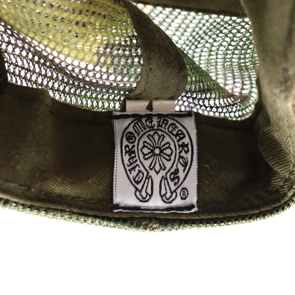 CHROME HEARTS(クロムハーツ) OLD TRUCKER CAP オールド クロスボール メッシュキャップ 迷彩 カモ柄 レディース