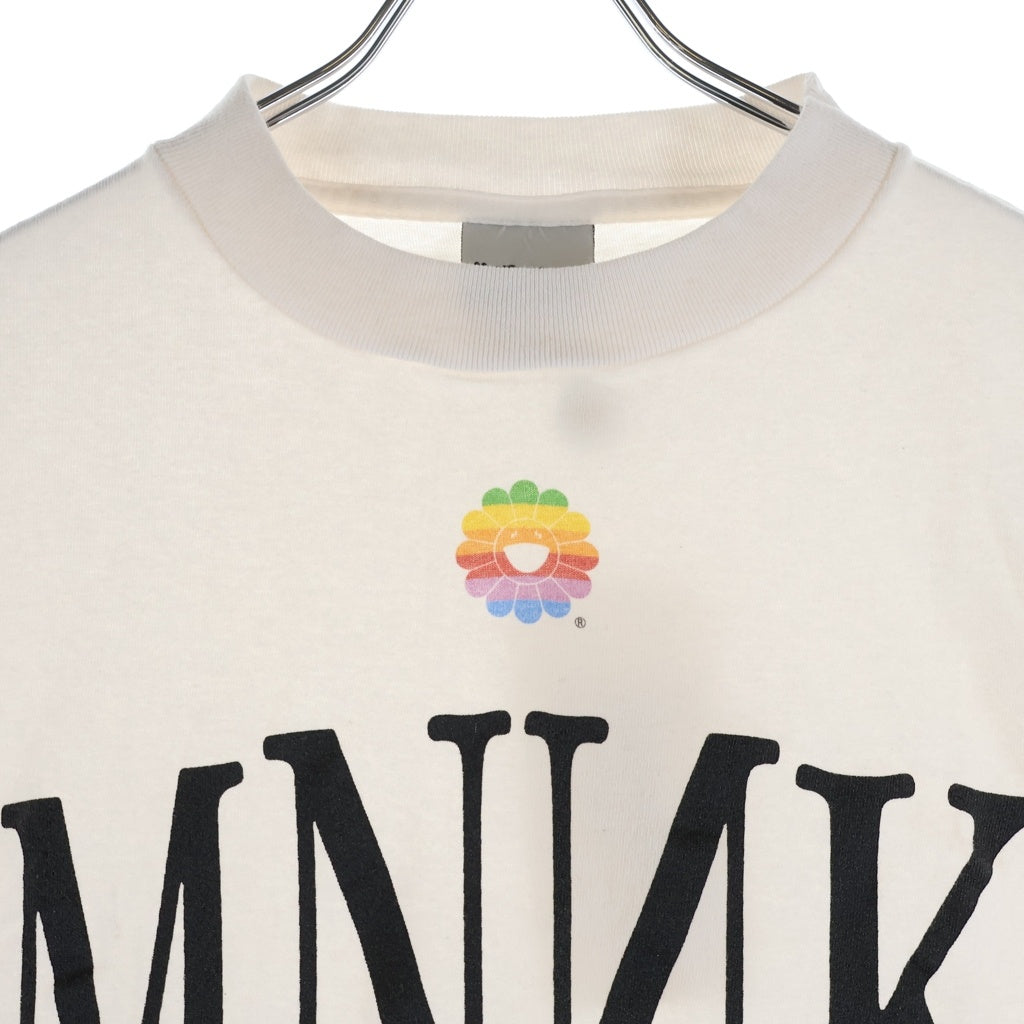 NO BRAND(ノーブランド) mononoke・made【モノノケ・メイド】26SS SS T-SHIRT ロゴ プリント クルーネック半袖Tシャツカットソー ホワイト MT-MK8-0000-001