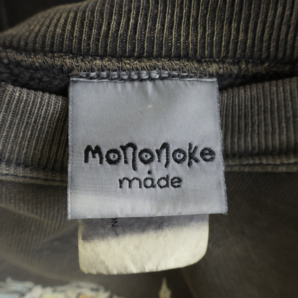 NO BRAND(ノーブランド) mononoke・made【モノノケ・メイド】26SS CREW NECK SWEAT 龍 ドラゴン プリント クルーネックスウェットトレーナー グレー MT-MK8-0000-013
