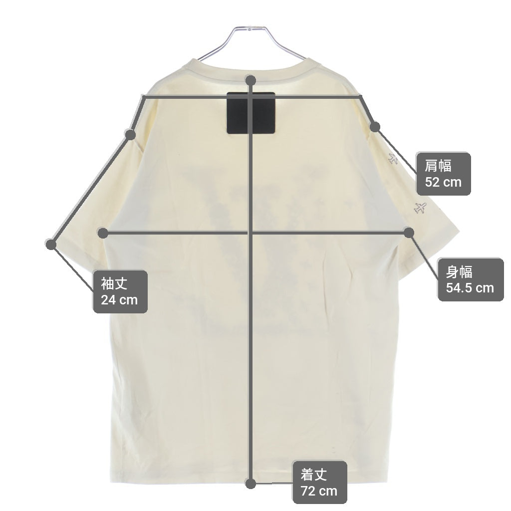 LOUIS VUITTON(ルイヴィトン) 20SS LVプレーン プリント クルーネック半袖Tシャツカットソー ホワイト RM201G NPL HIY38W