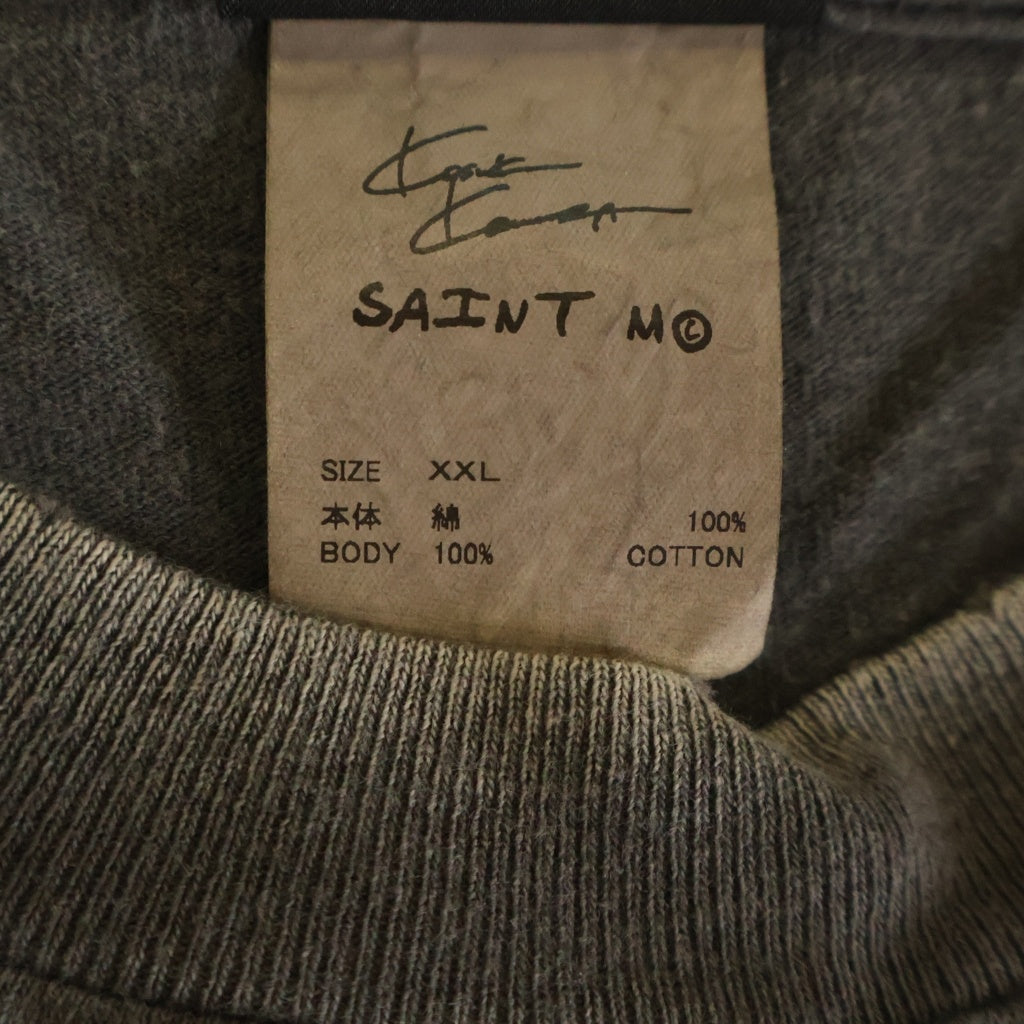 SAINT MICHAEL(セントマイケル) 25AW S/S T-SHIRT BIRTH AND DEATH 両面プリント 半袖Tシャツ カットソー ブラック SM-HR1-0000-007