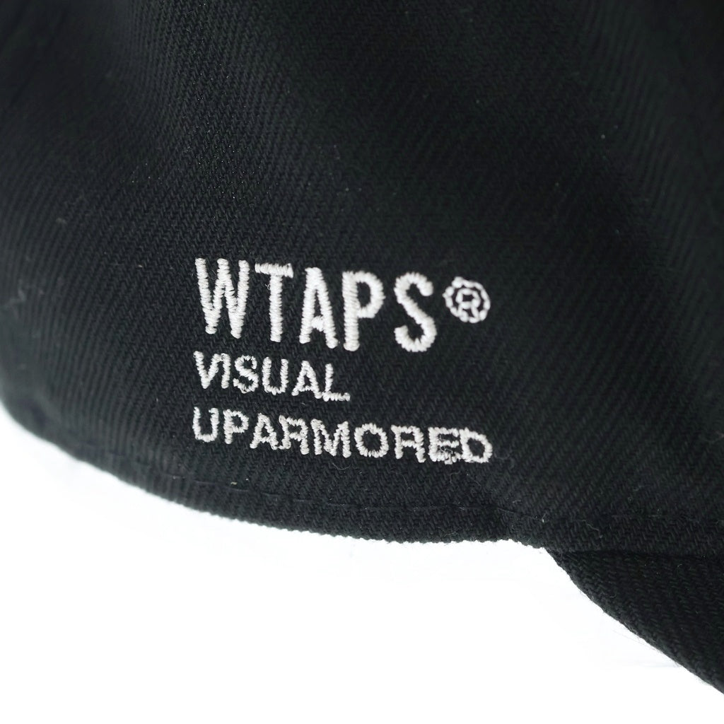 WTAPS(ダブルタップス) ×NEW ERA 59FIFTY ロゴ刺繍 ベースボールキャップ 帽子 ブラック