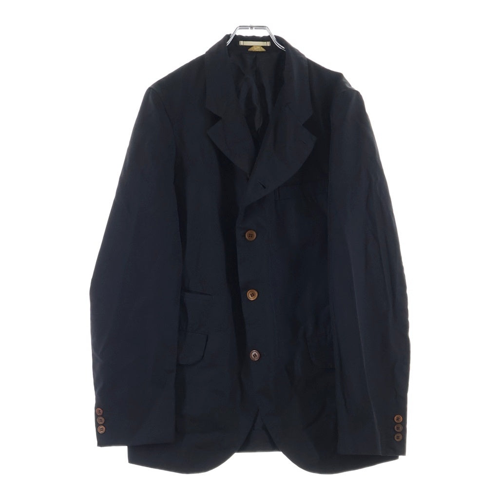 COMME des GARCONS HOMME PLUS(コムデギャルソンオムプリュス) AD2025 ポリエステル縮絨テーラードジャケット ブラック PZ-J008