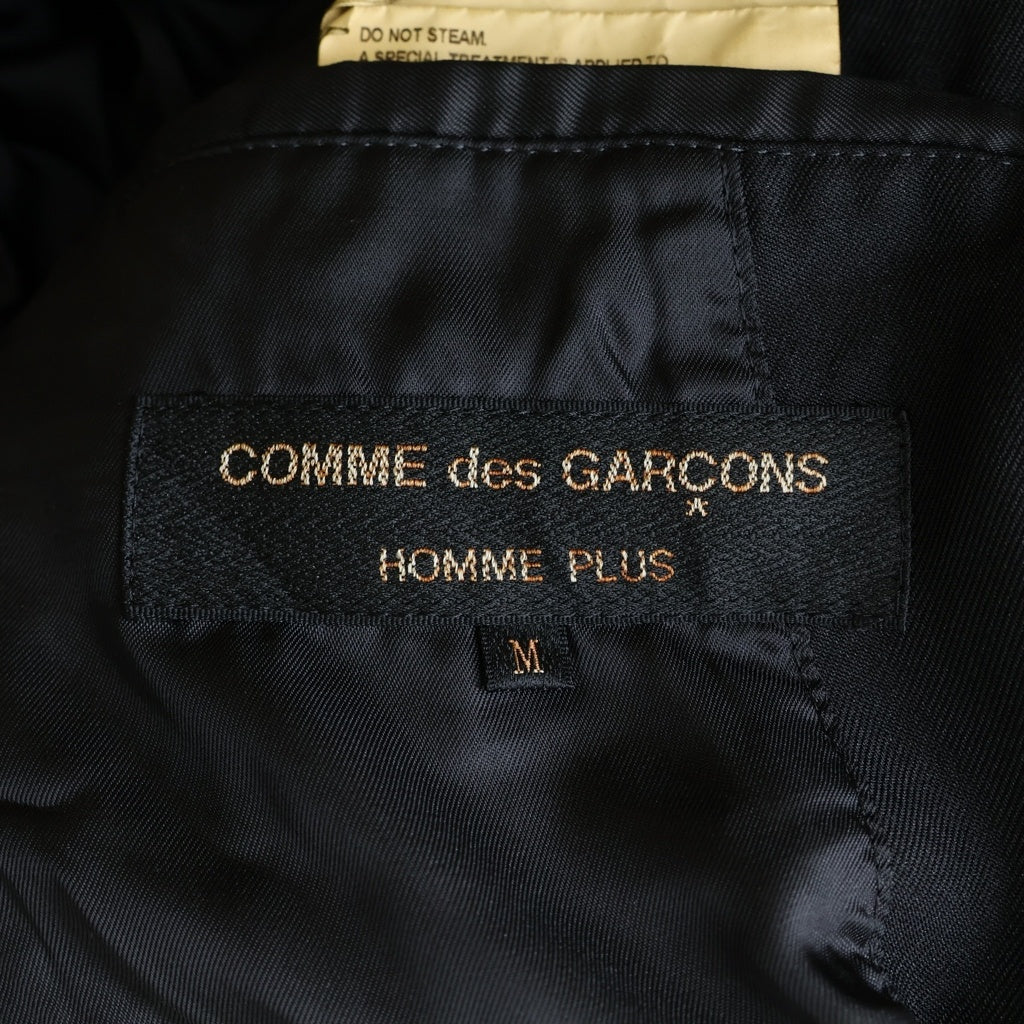COMME des GARCONS HOMME PLUS(コムデギャルソンオムプリュス) AD2025 ポリエステル縮絨テーラードジャケット ブラック PZ-J008
