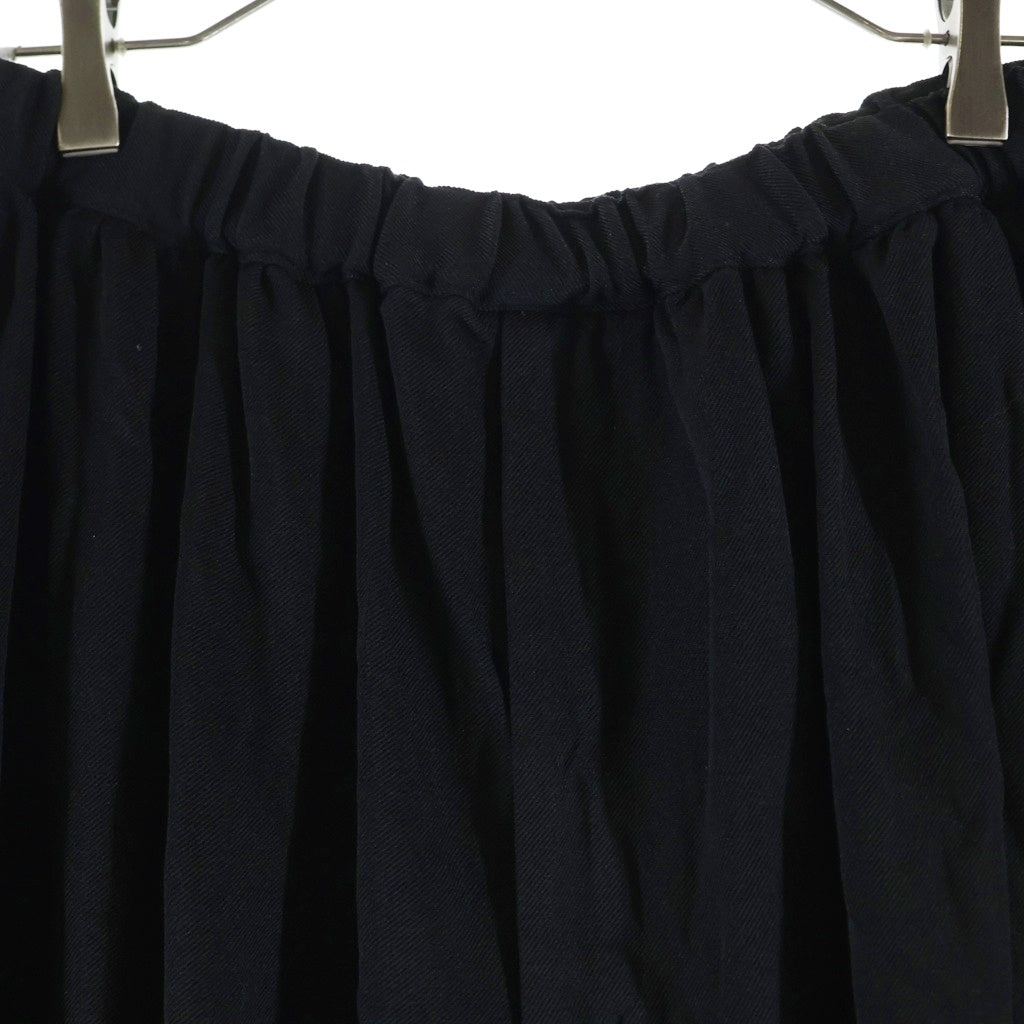 BLACK COMME des GARCONS(ブラックコムデギャルソン) AD2025 エステル太綾 ツイル加工 バルーンサルエルパンツ ブラック 1P-P013