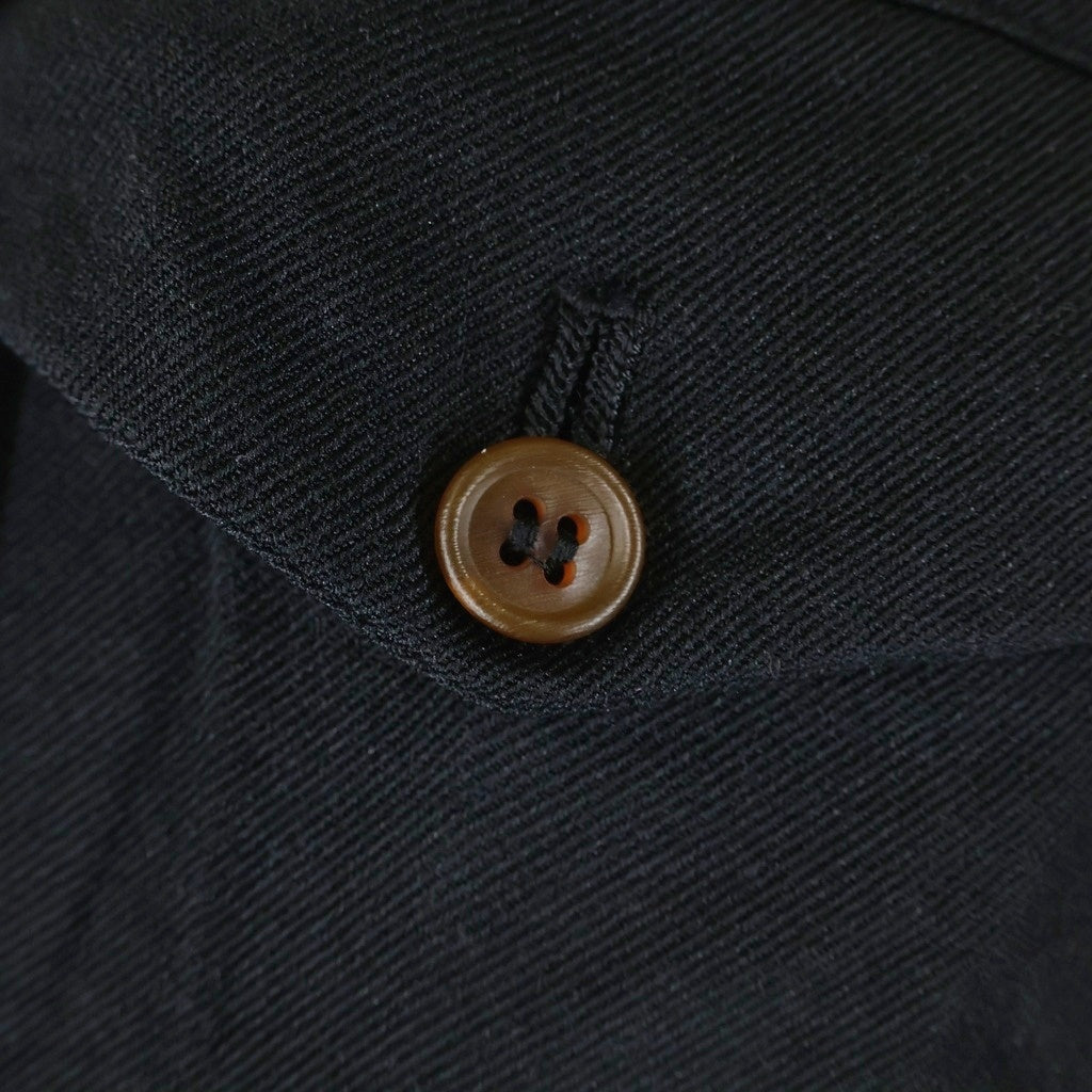BLACK COMME des GARCONS(ブラックコムデギャルソン) AD2025 エステル太綾 ツイル加工 バルーンサルエルパンツ ブラック 1P-P013