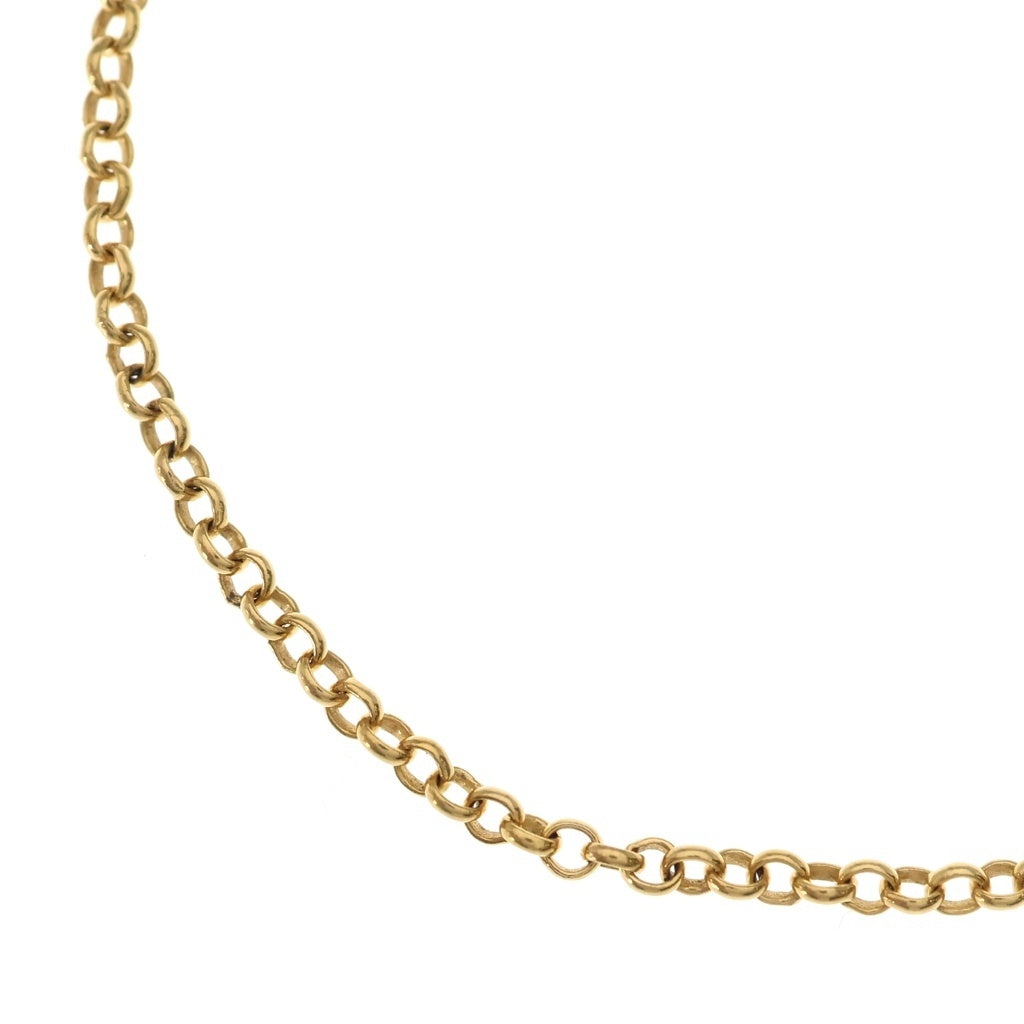 CHROME HEARTS(クロムハーツ) 22K NECKCHAIN R20 ロールチェーンネックレス 20inch ゴールド BCA011