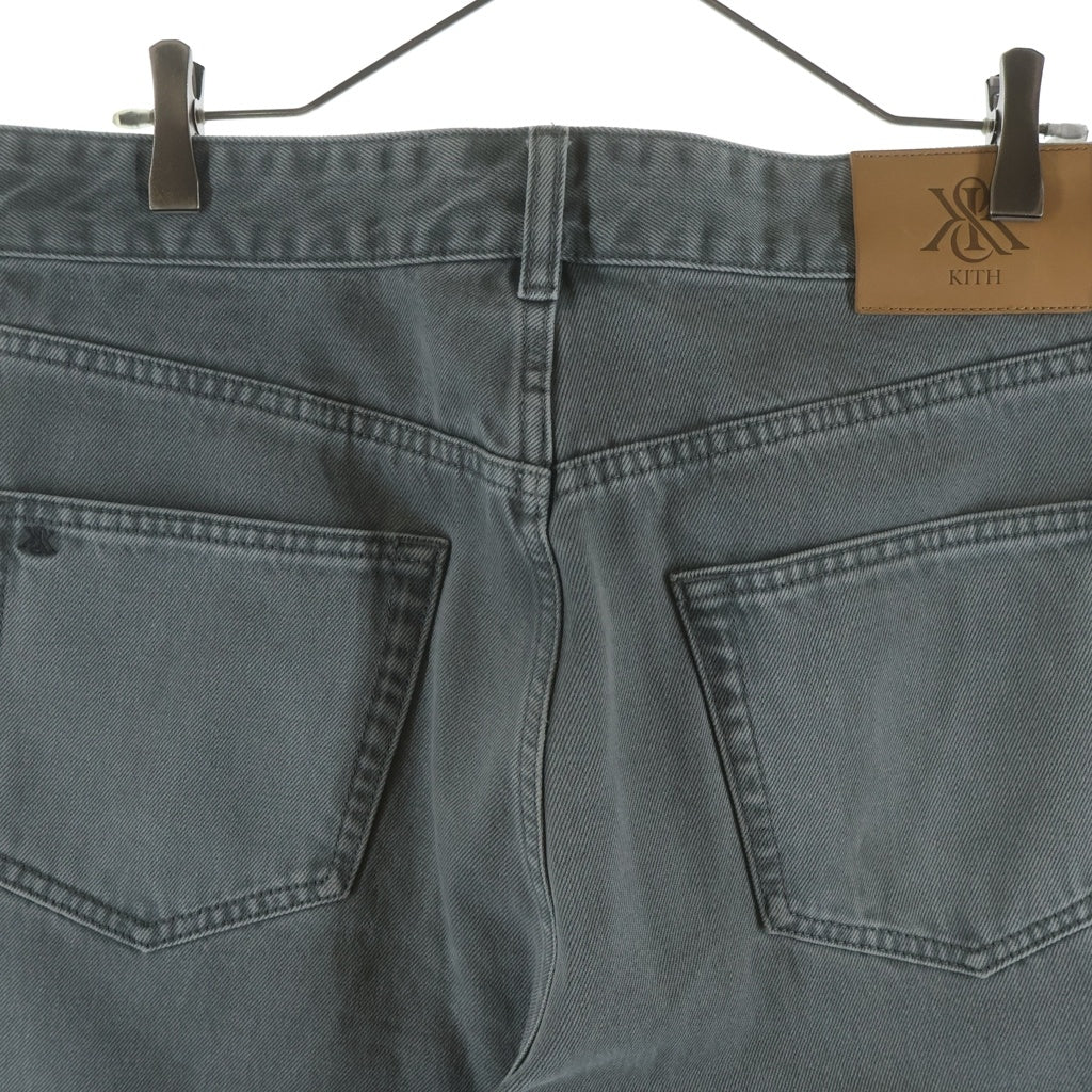 KITH(キス) 26SS Twist Seam Glalen Pant パッチ デニムパンツ グレー 26-030-060-0029-1-0