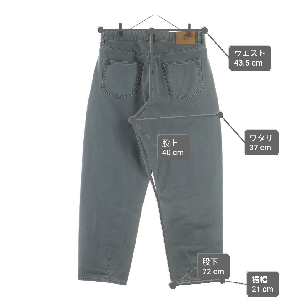KITH(キス) 26SS Twist Seam Glalen Pant パッチ デニムパンツ グレー 26-030-060-0029-1-0