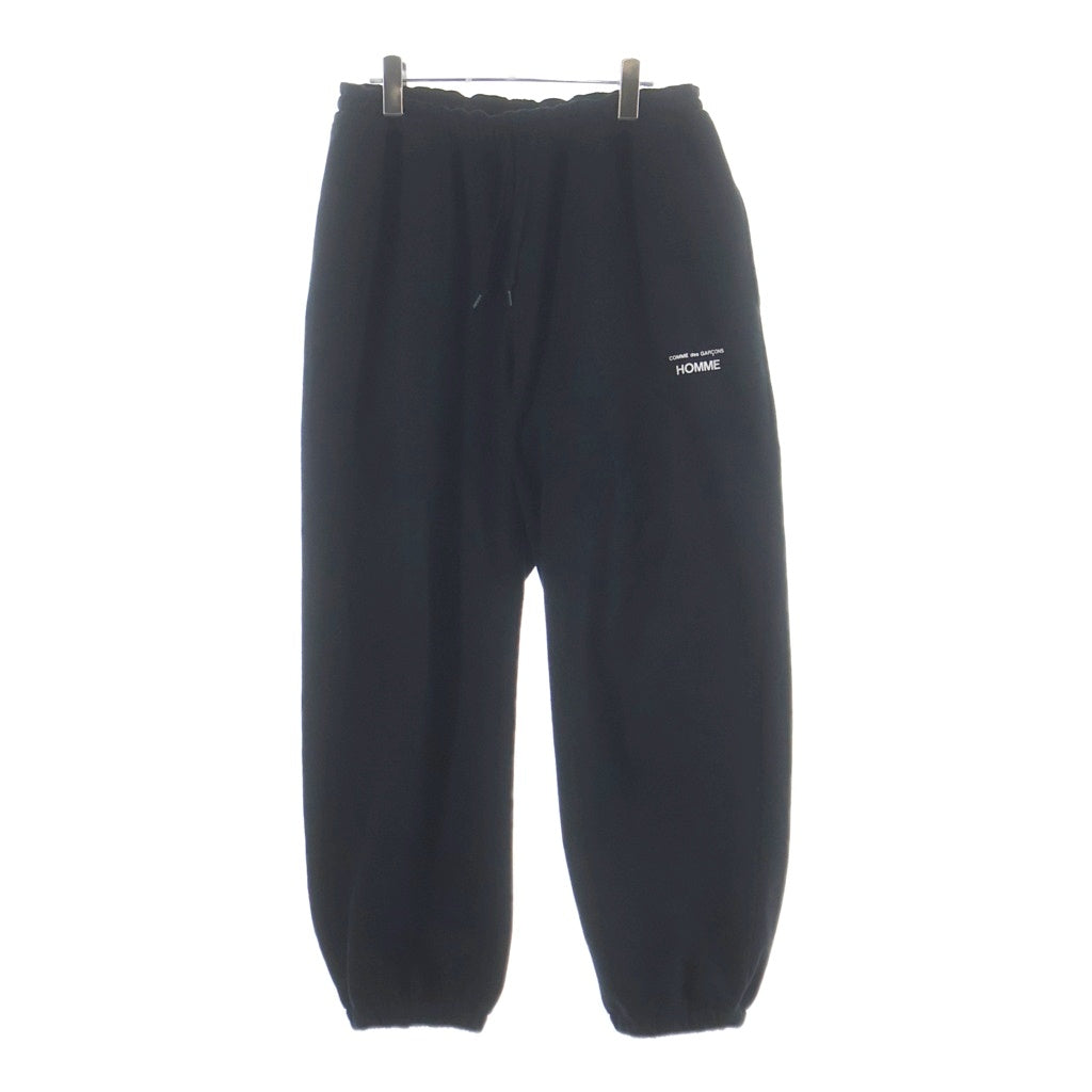 COMME des GARCONS HOMME(コムデギャルソンオム) HOMME SWEAT PANTS ロゴ プリント スウェットパンツ ブラック HP-P104