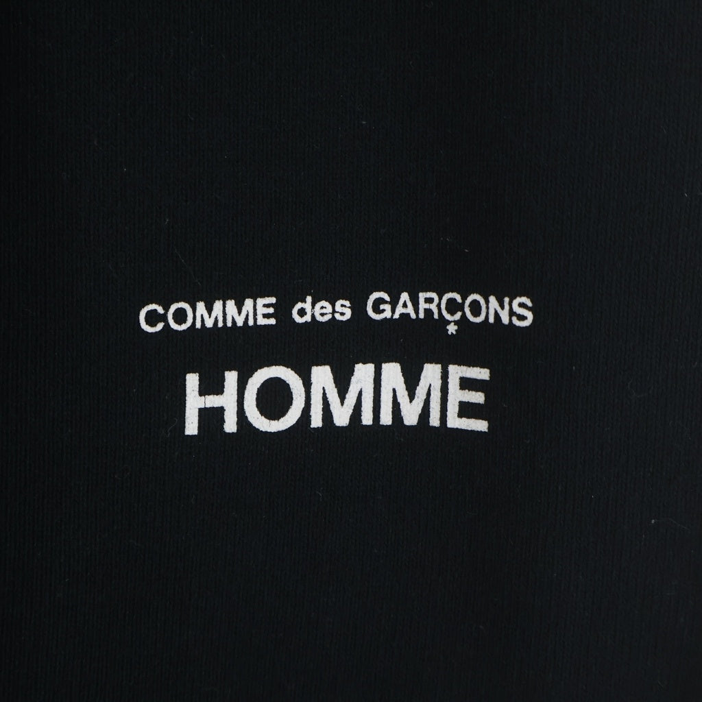 COMME des GARCONS HOMME(コムデギャルソンオム) HOMME SWEAT PANTS ロゴ プリント スウェットパンツ ブラック HP-P104