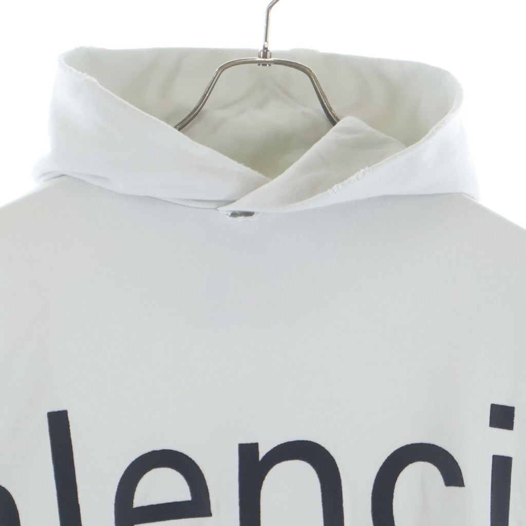 BALENCIAGA(バレンシアガ) LARGE FIT HOODIE ラージフィット プルオーバーパーカー フーディーホワイト 739024 TOVN9