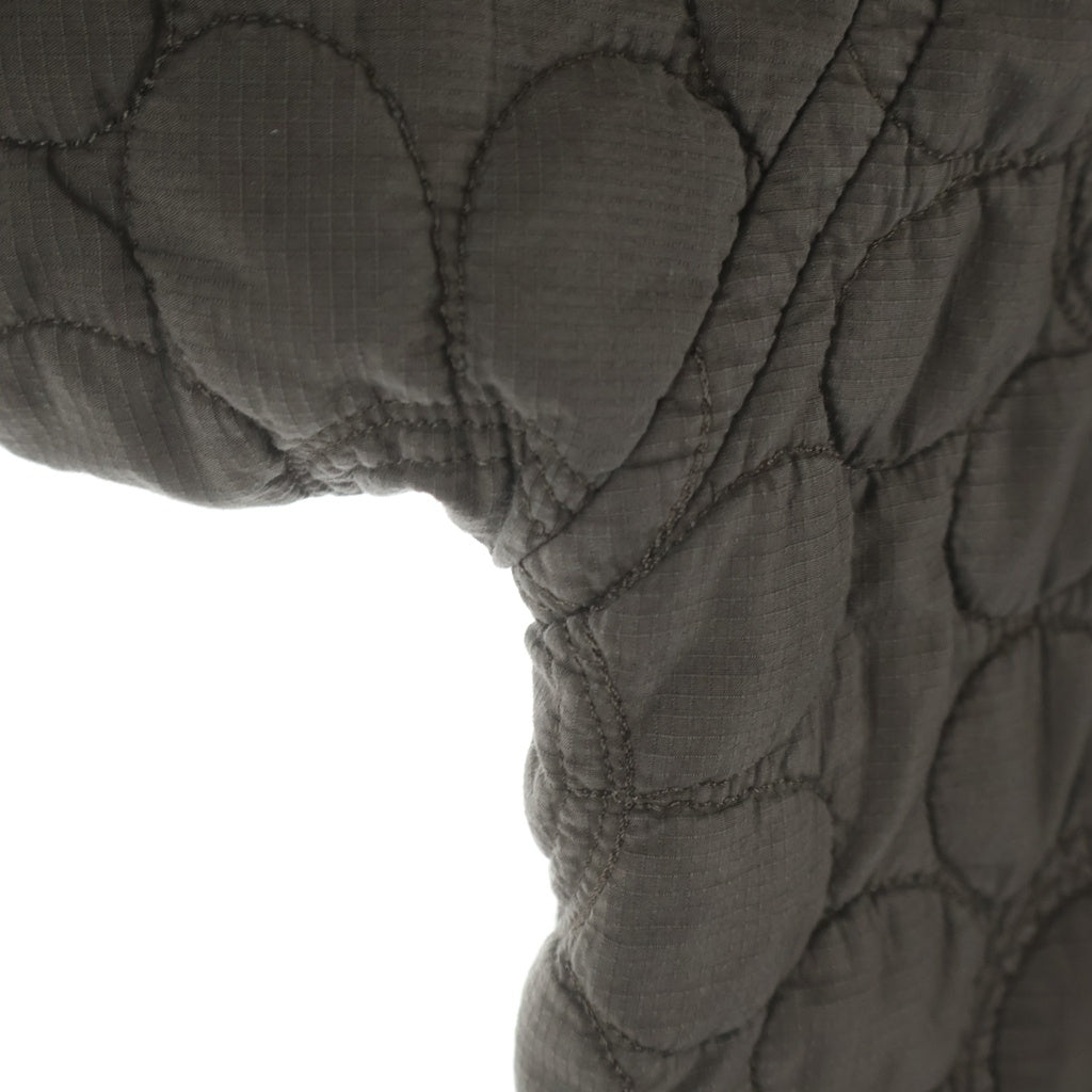 Acne Studios(アクネ ストゥディオズ) Green Olive Quilted Cotton Snaps Shirt Jacket FN-MN-OUTW000775 フラワー刺繍 コットンシャツジャケット オリーヴ