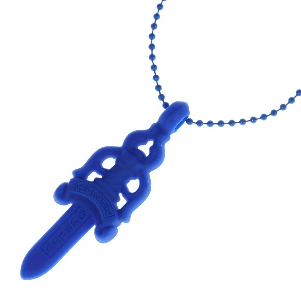 CHROME HEARTS(クロムハーツ) RUBBER LARGE DAGGER Necklace ラバー ラージダガー ペンダント シリコン ネックレス ブルー