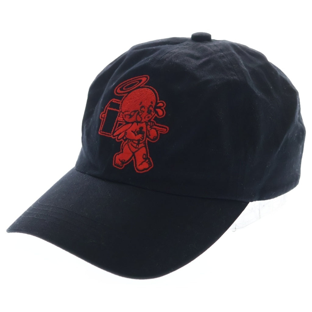 SAINT MICHAEL(セントマイケル) 22SS ×Denim Tears LOGO BBY MICHAEL ロゴデザイン ベイビー マイケル ベースボールキャップ 帽子 ブラック SM-S22-0000-085