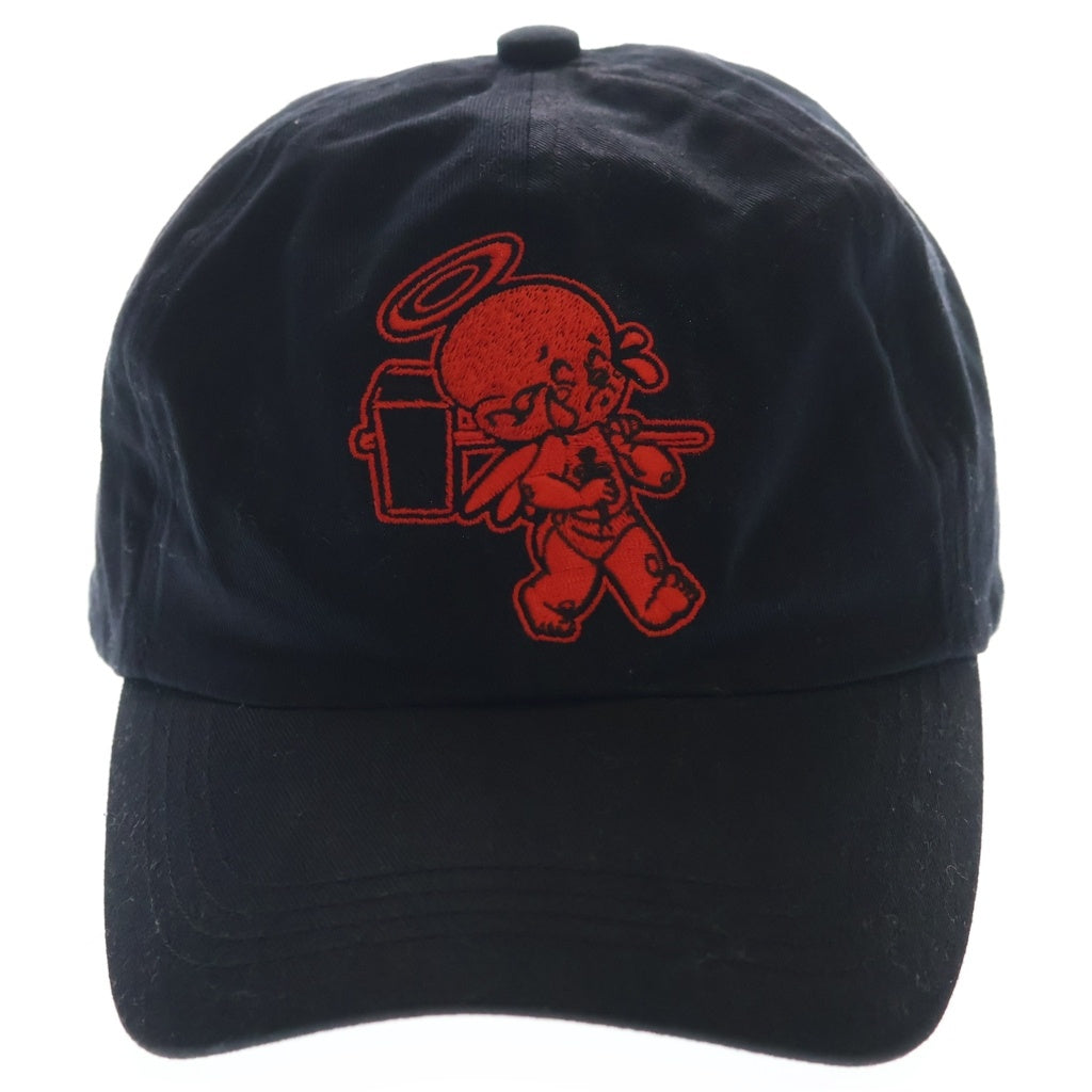 SAINT MICHAEL(セントマイケル) 22SS ×Denim Tears LOGO BBY MICHAEL ロゴデザイン ベイビー マイケル ベースボールキャップ 帽子 ブラック SM-S22-0000-085