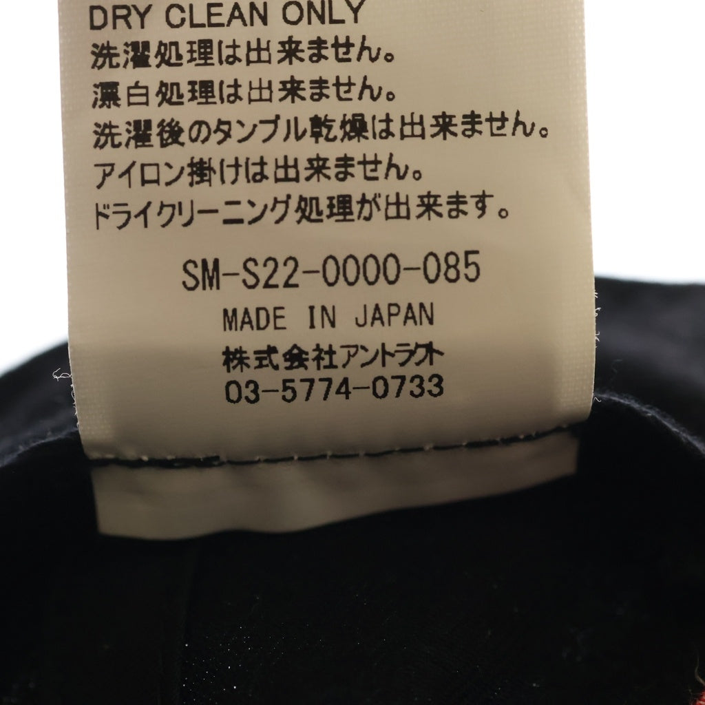 SAINT MICHAEL(セントマイケル) 22SS ×Denim Tears LOGO BBY MICHAEL ロゴデザイン ベイビー マイケル ベースボールキャップ 帽子 ブラック SM-S22-0000-085