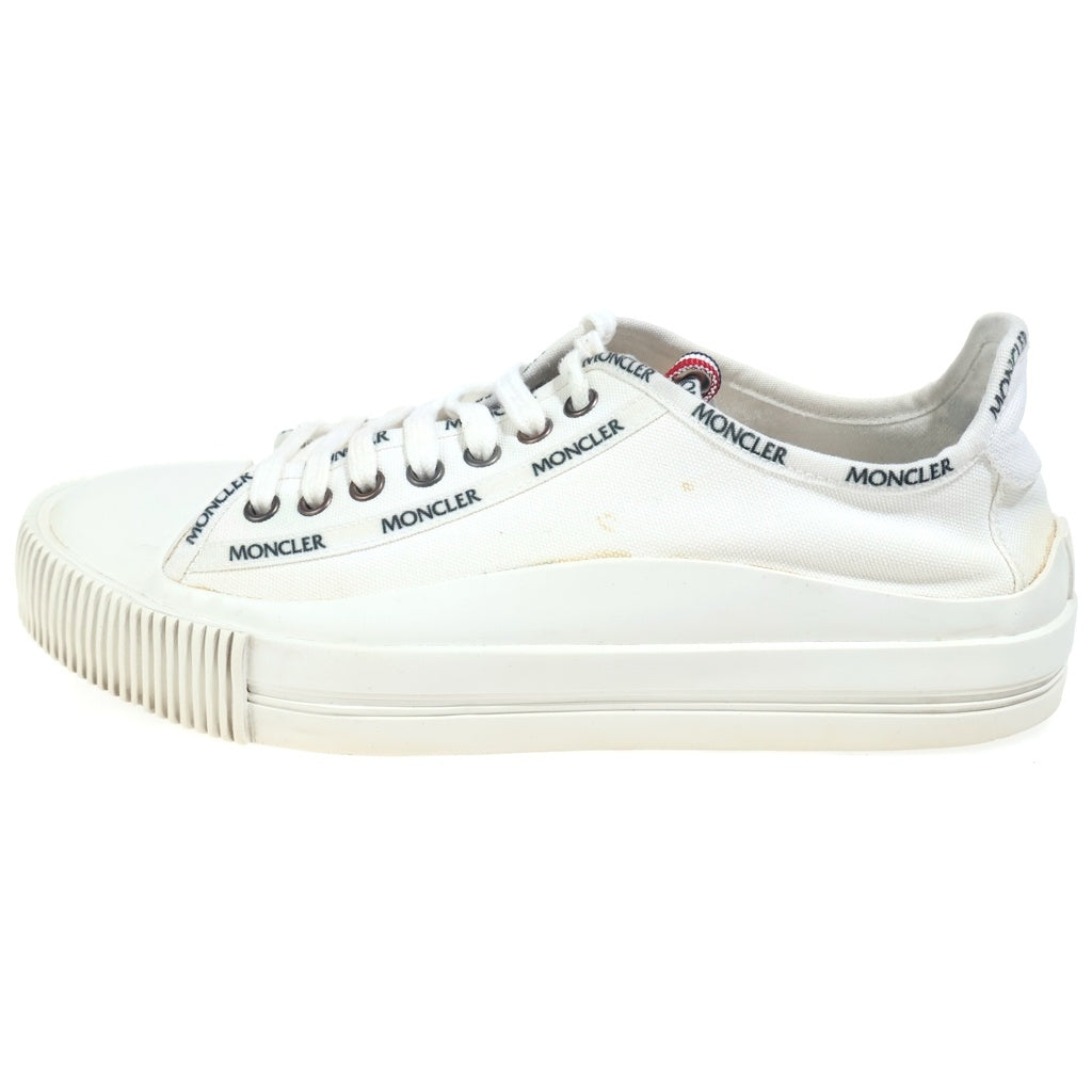 MONCLER(モンクレール) 21SS GLISSIERE ロゴ トリコロール キャンバス ローカットスニーカー ホワイト